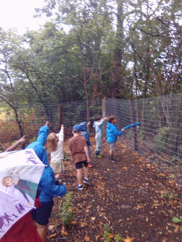 Children learning outdoors at Kid's Mondo